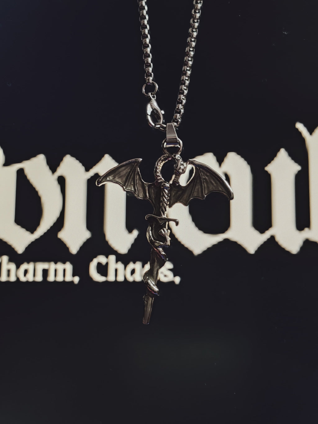 Gothic Dragon Pendant