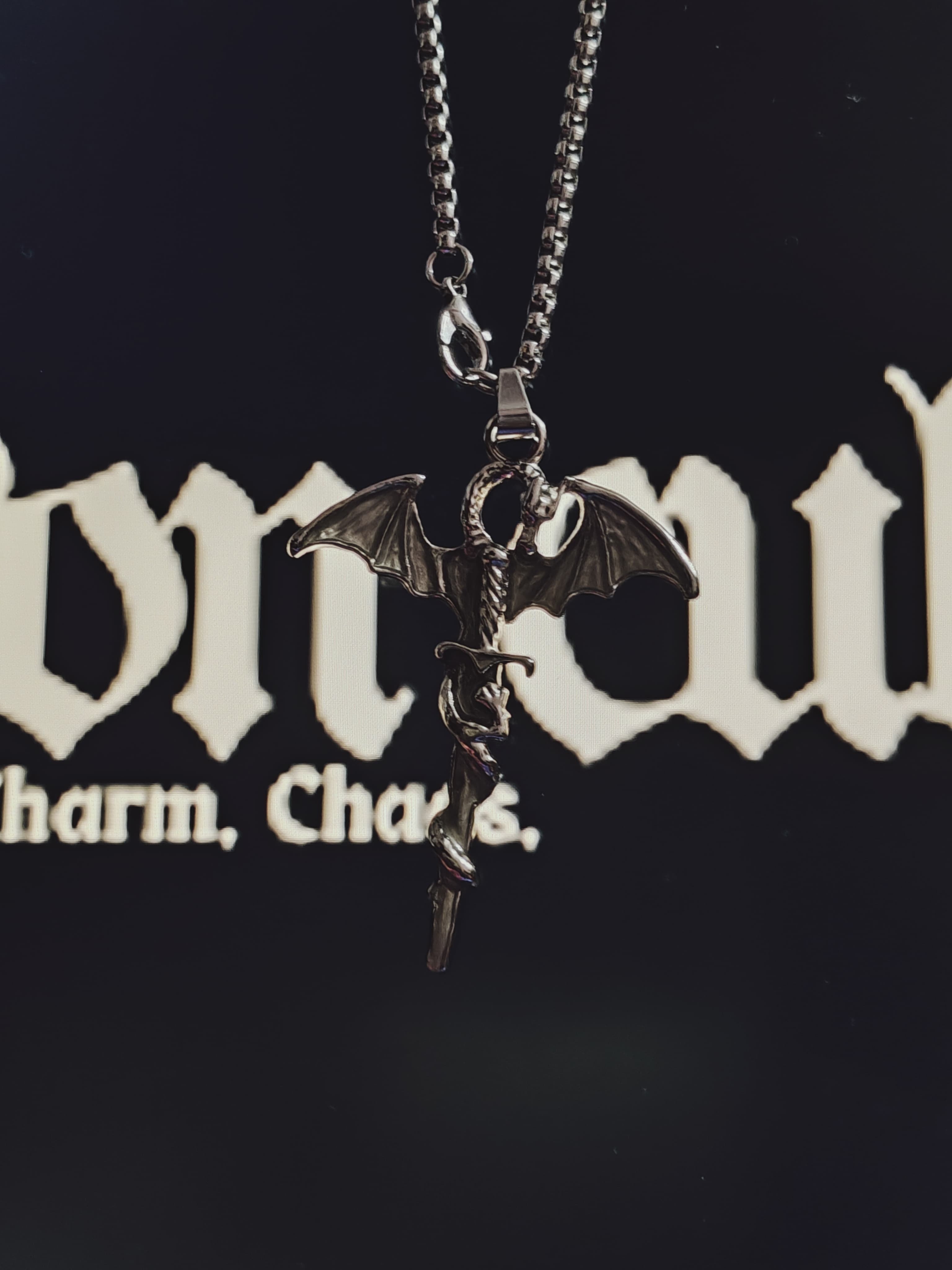 Gothic Dragon Pendant